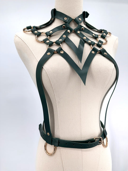 Leather belt "Necklace"